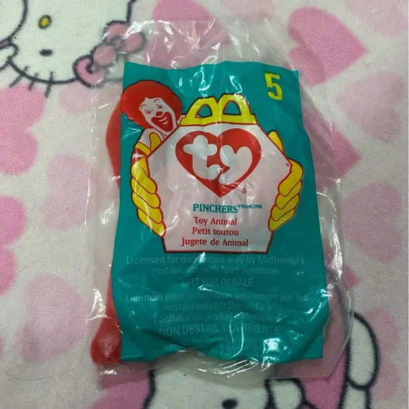 🪲2 FOR $15🪲 Vintage McDonald’s Ty beanie baby 1998 Pinchers - Picture 2 of 3